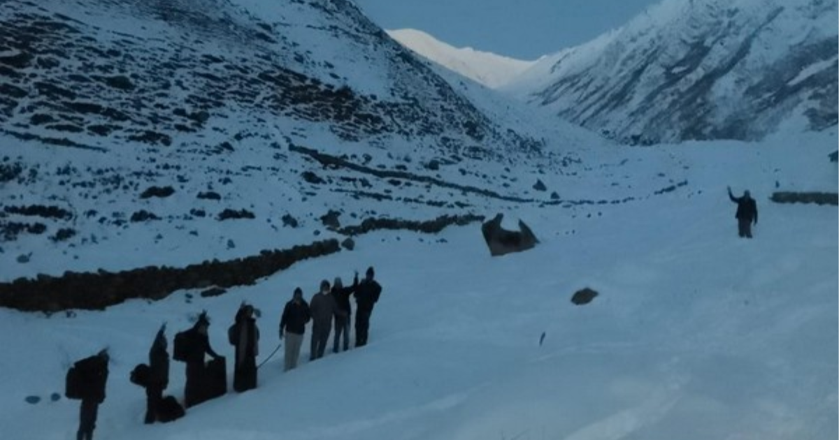 Polling officials walk 15 kms in snow to reach Himachal polling stn at 12k-ft